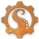 orange rusted tentacle gear